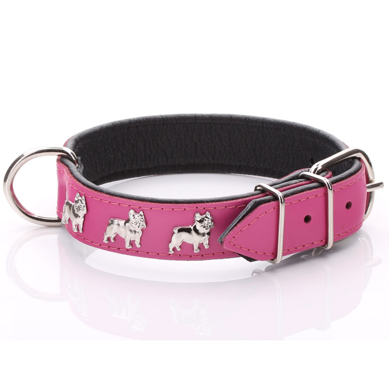 Pink French Bulldog Collar