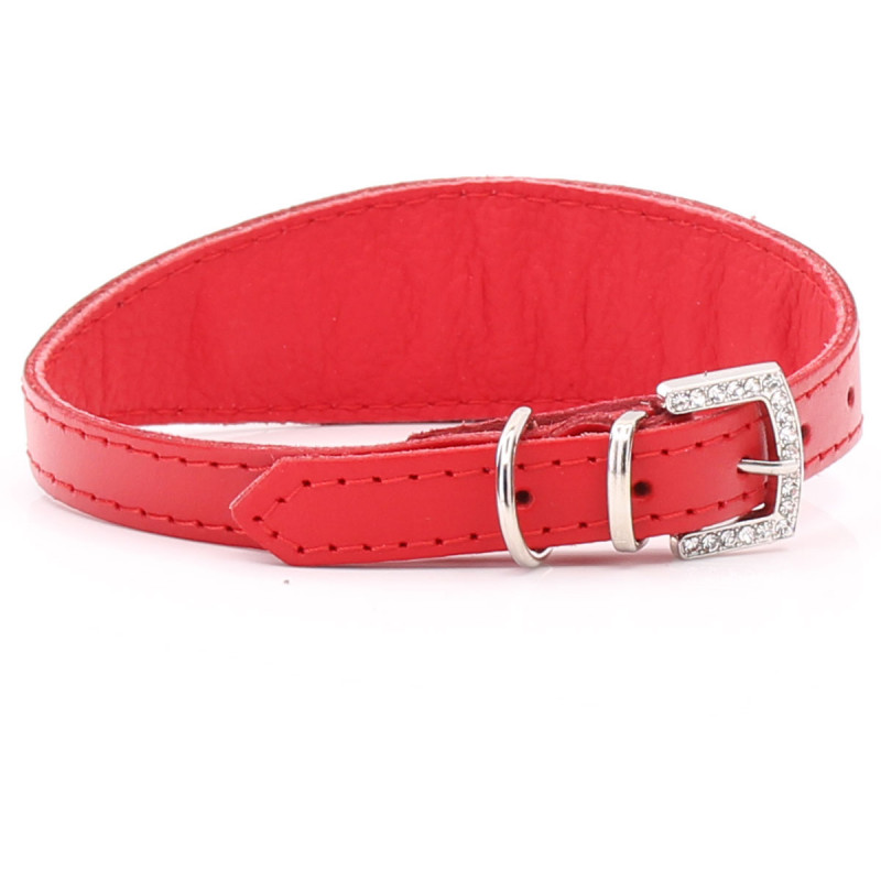 Support De Collier Cheval En Cuir – Rembourré, Cristaux Roses, Toutes Tailles