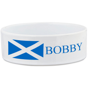 Scotland Saltire Flag Dog Bowl