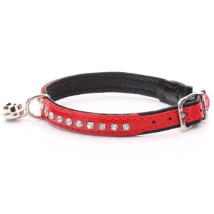 Crystalised Red Cat Collar