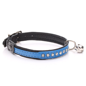 Crystalised Blue Cat Collar