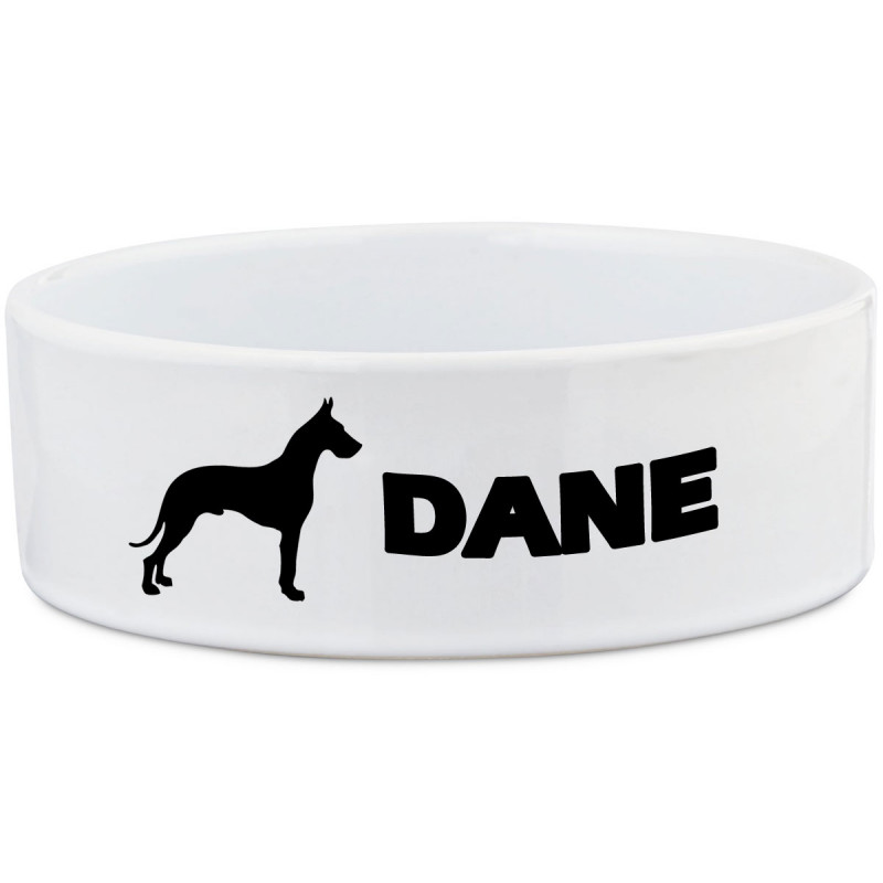 Personalised Ceramic Great Dane Dog Bowl
