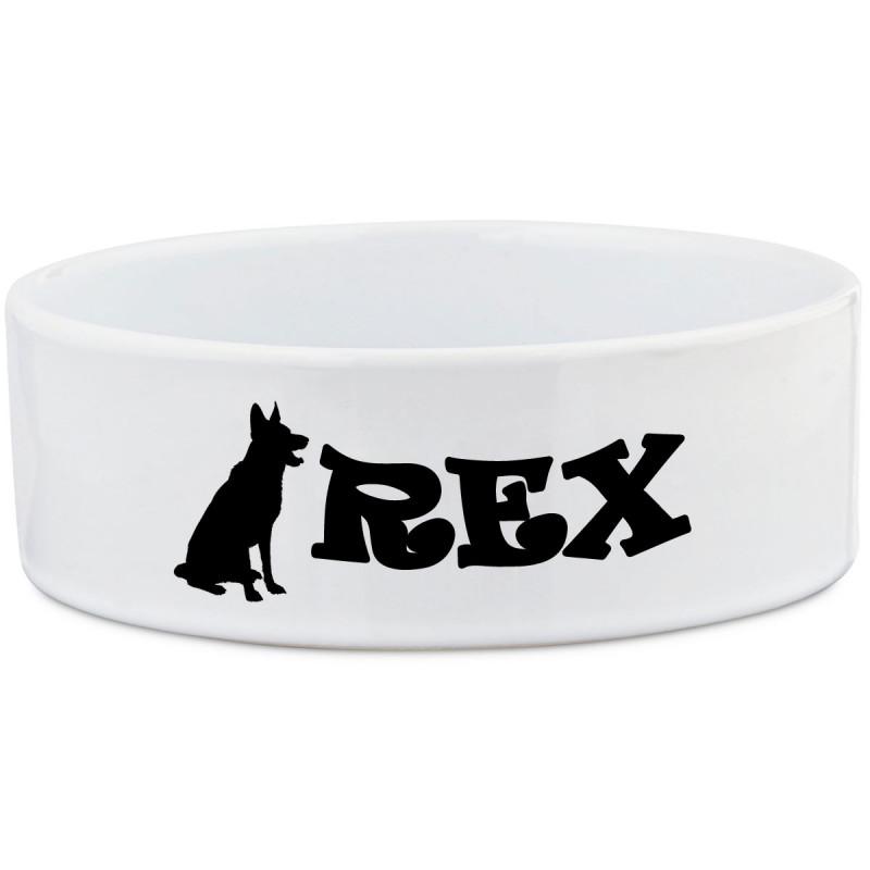 Personalised Ceramic German Shepherd Dog Bowl