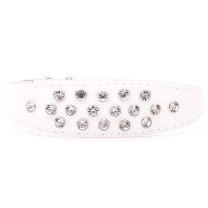 White Leather Dog Collar...