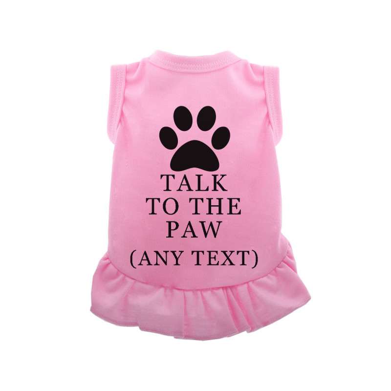 Colorful Doodle Paw Dress