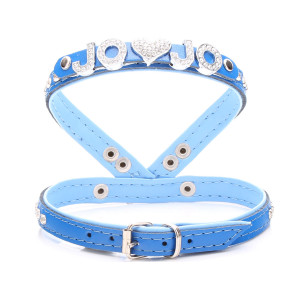 Petit Harnais Strass Bleu Bébé