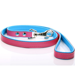 Pink & Blue Padded Leather...