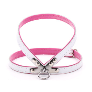 Small White & Pink Harness