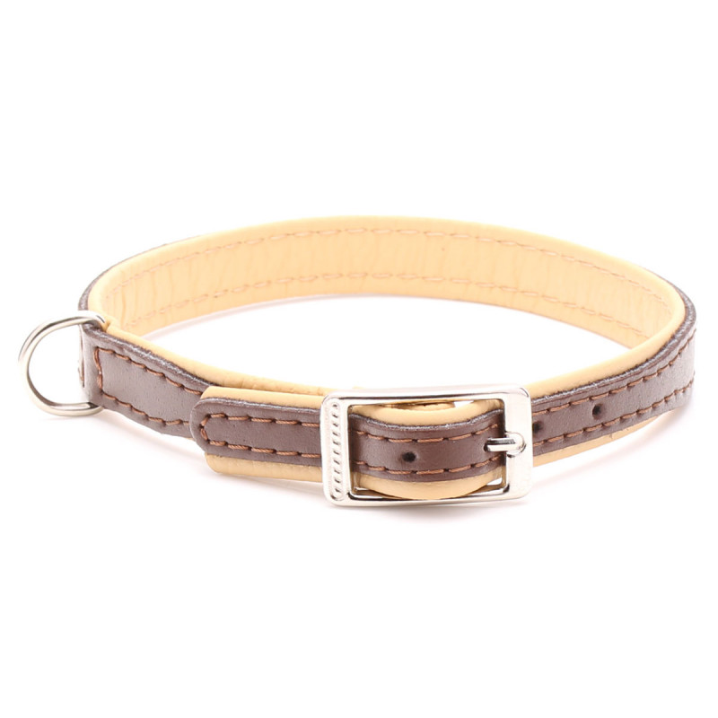 Soft Padded Leather Dog Collar UK