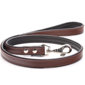 Brown Leather Dog Lead