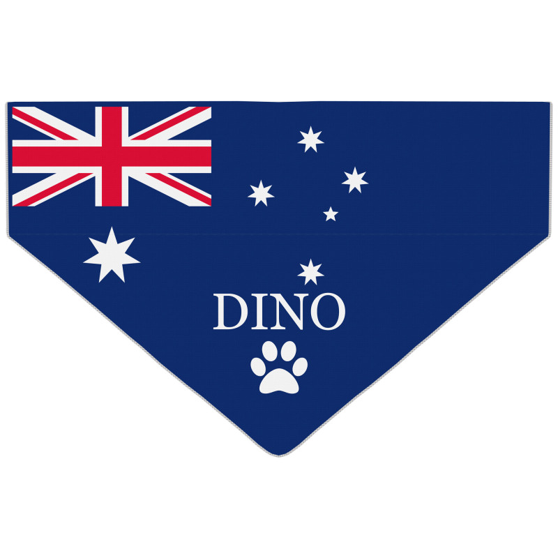 Personalised Australian Flag Dog Bandana