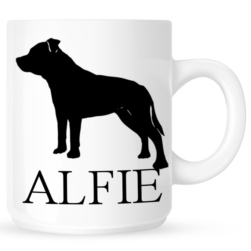 Personalised Staffordshire Bull Terrier Coffe Mug