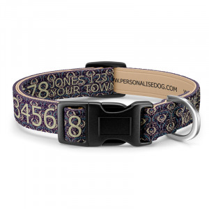 Ornate Purple Dog Collar...