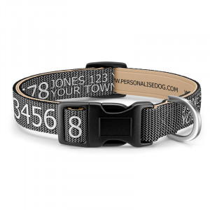 Herringbone Dog Collar with...