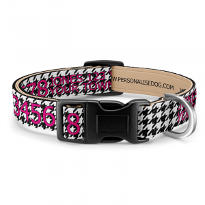 Houndstooth Hundhalsband...