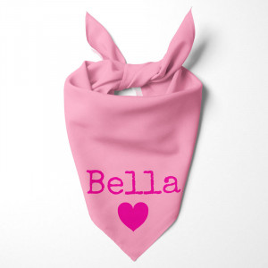 Personalised Pink Dog Bandana