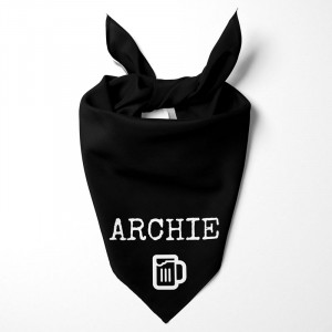 Personalised Black Dog Bandana