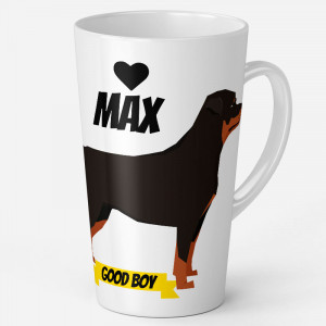 Rottweiler Personalizado Taza