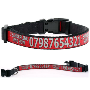 Adjustable Red Dog Collar...