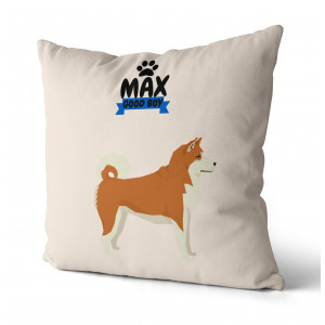 Personalized Akita Inu Pillow