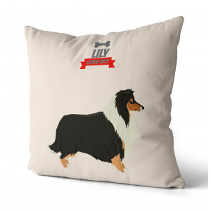 Personalized Collie Pillow