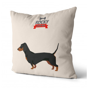 Personalized Dachshund Pillow