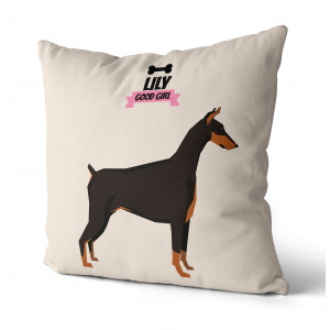Personalized Doberman Pillow