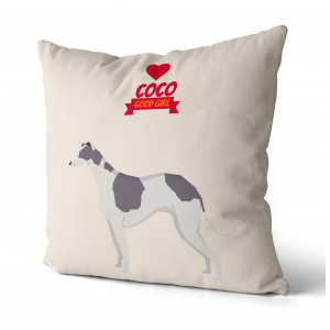 Personalized Greyhound Pillow