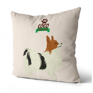 Personalized Papillon Pillow