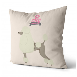 Personalized Poodle Pillow