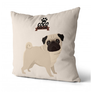 Personalized Pug Pillow