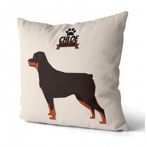 Personalized Rottweiler Pillow
