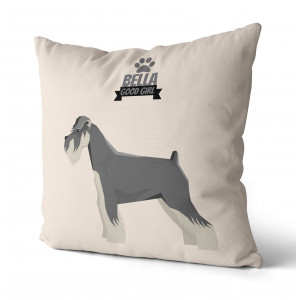 Personalized Schnauzer Pillow