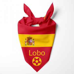 Ισπανική Σημαία Μαντήλι Σκύλος
