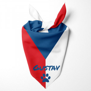 Tsjechische Vlag Hond Bandana