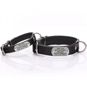 Black Leather Dog Collar...