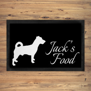 Jack Russell Dog Bowl Mat