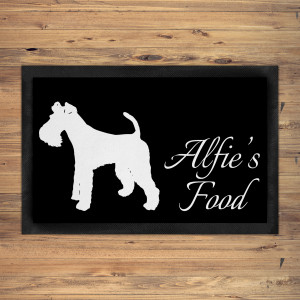 Wire Fox Terrier Dog Bowl Mat