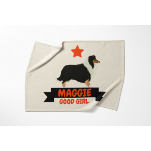 Personalized Collie Blanket