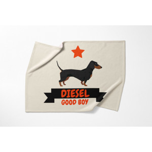 Personalized Dachshund Blanket