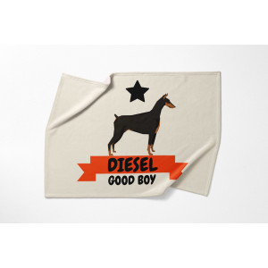 Personalized Doberman Blanket