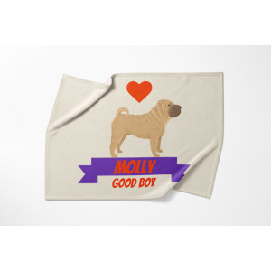 Personalized Shar Pei Blanket