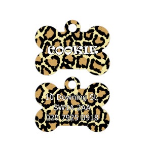 Dog Tag Stampa Leopardo