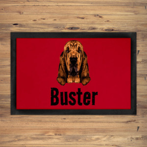 Bloodhound Dog Bowl Mat