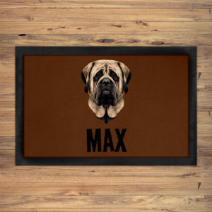 Mastiff Dog Bowl Mat