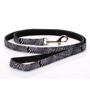 Zebra Pattern Dog Lead