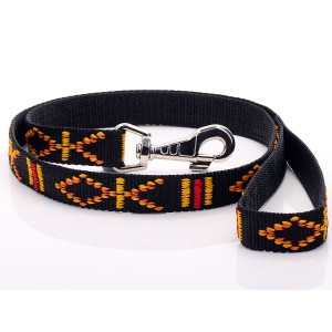 Black Aztec Pattern Dog Lead