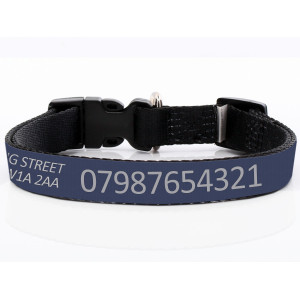 Adjustable Navy Blue Dog...