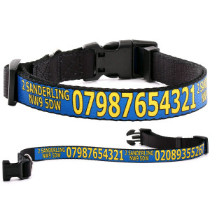 Adjustable Blue Dog Collar...