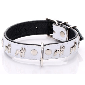 White French Bulldog Collar